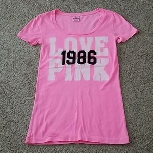 Victoria Secret Pink Love 1986 XS t-shirt